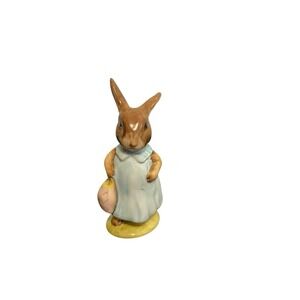 Beswick England Beatrix Potter Mrs Flopsy Bunny Figurine 1965 Vintage Porcelain